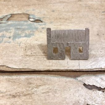 Handcrafted Scottish jewellery - Wee Bothy silver brooch